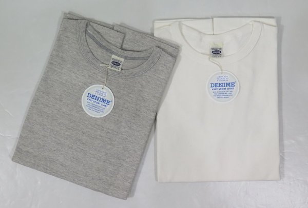 画像1: 【送料360円】  【ドゥニーム】  クルーネック 無地ビンテージTシャツ   DENIME 271 日本製 (1)