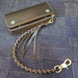 画像6: 【受注製作】 【kiwami Leather wallet Leather Rope】 ”極み”Black茶芯ウォレット 四つ編みロープ 刻印入り Neat Style original 日本製 (6)