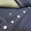 画像7: 【5月上がり予定】 大きいサイズ！ 【kiwami ww2 Black Denim】 大戦モデル ストレート デニムパンツ 漆黒ブラックデニム ALL月桂樹ボタン 日本製【送料込み】 (7)